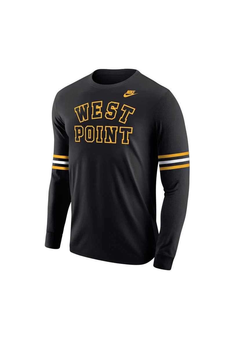 Men's Nike Black Army Black Knights West Point Classic Collection Long Sleeve T-Shirt, Alternate, color, Black