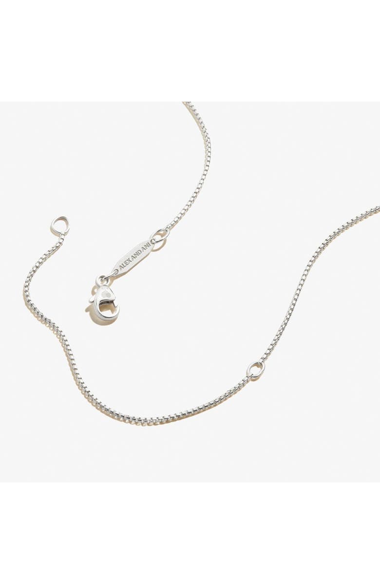 Alex and Ani Evil Eye Crystal  Necklace, Alternate, color, Silver