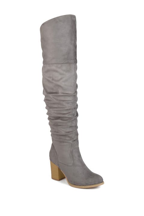 Kaison Wide Calf Ruched Tall Boot - Wide Calf (Women)