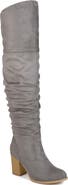Journee Collection Kaison Wide Calf Ruched Tall Boot - Wide Calf