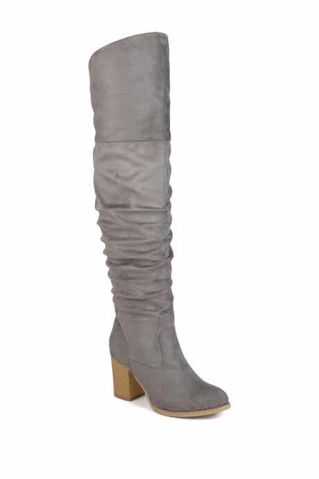 Journee Collection Kaison Wide Calf Ruched Tall Boot - Wide Calf