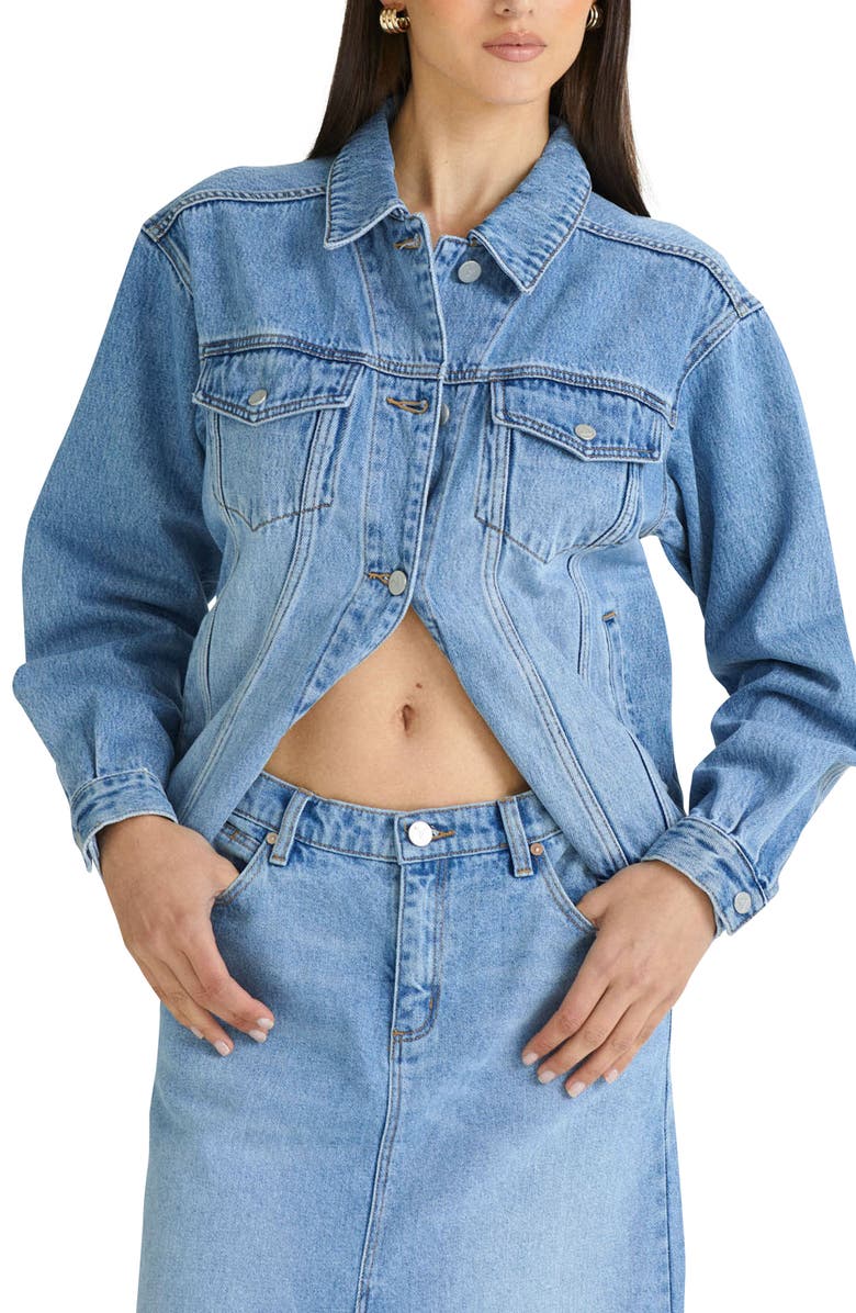 ABRAND Sylvie Slouch Denim Jacket, Alternate, color,