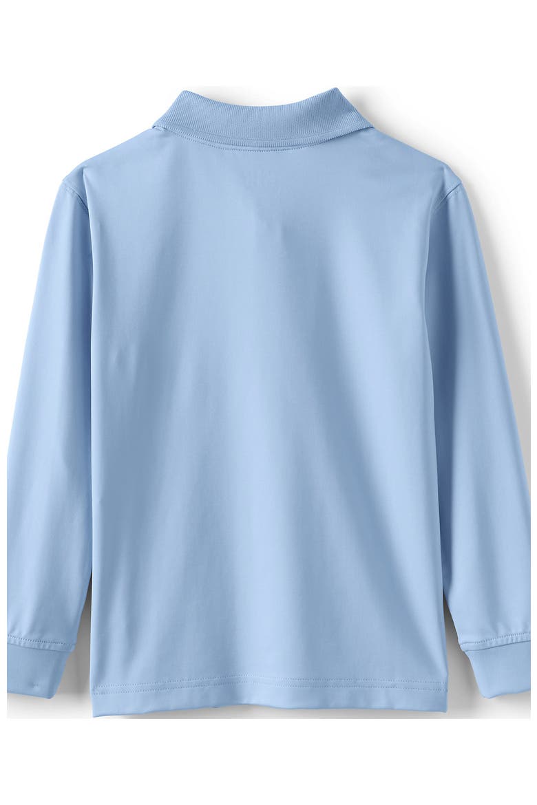School Uniform  Long Sleeve Rapid Dry Polo Shirt, Alternate, color, Blue
