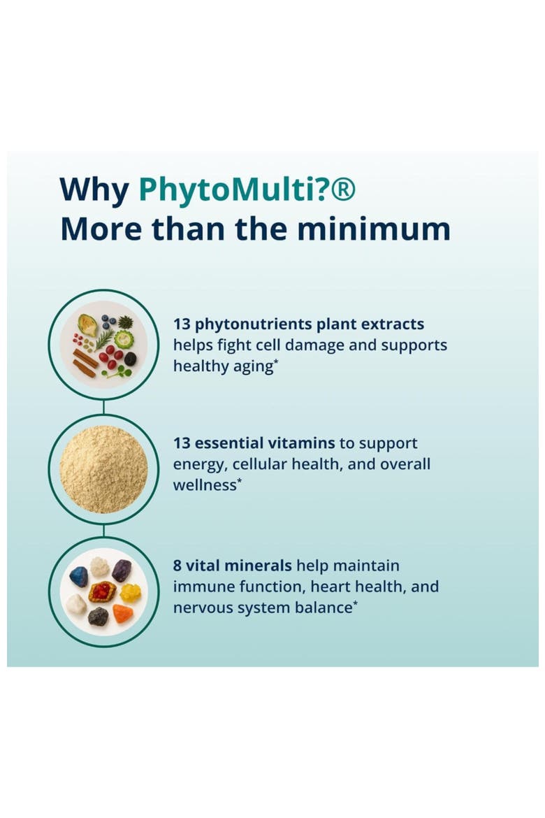 PhytoMulti Advanced Daily Multivitamin Supplement 120 Tablets, Alternate, color, None