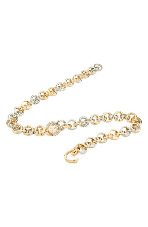 Tory Burch Miller Pavé Chain Necklace In Gold