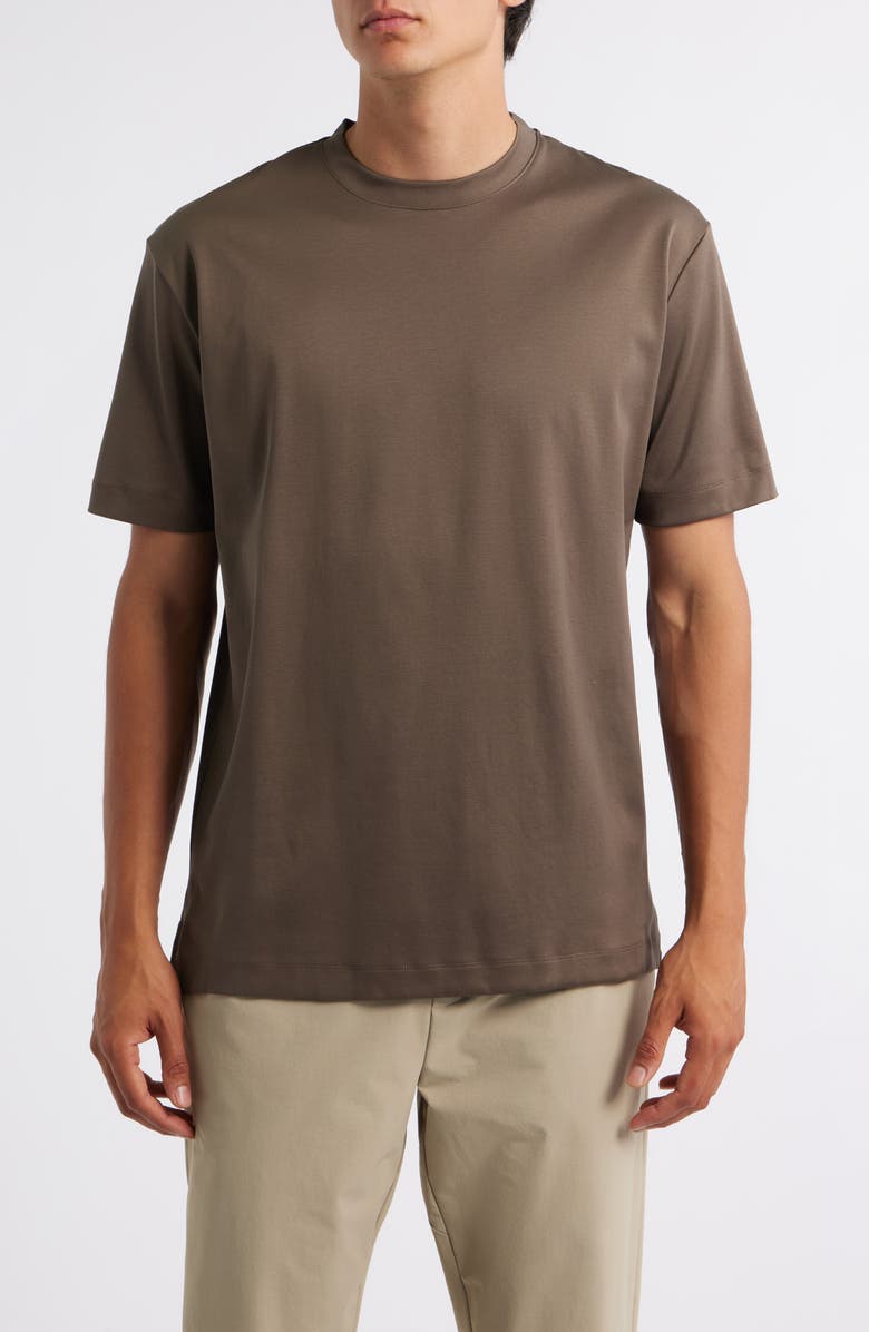 Aurélien AUR1 Solid Cotton T-Shirt, Main, color, Ash Grey