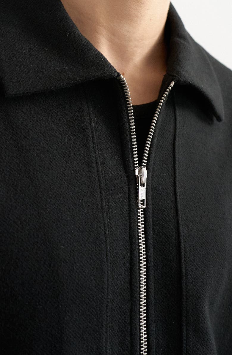 Topman Premium Boxy Fit Jacket, Alternate, color, Black