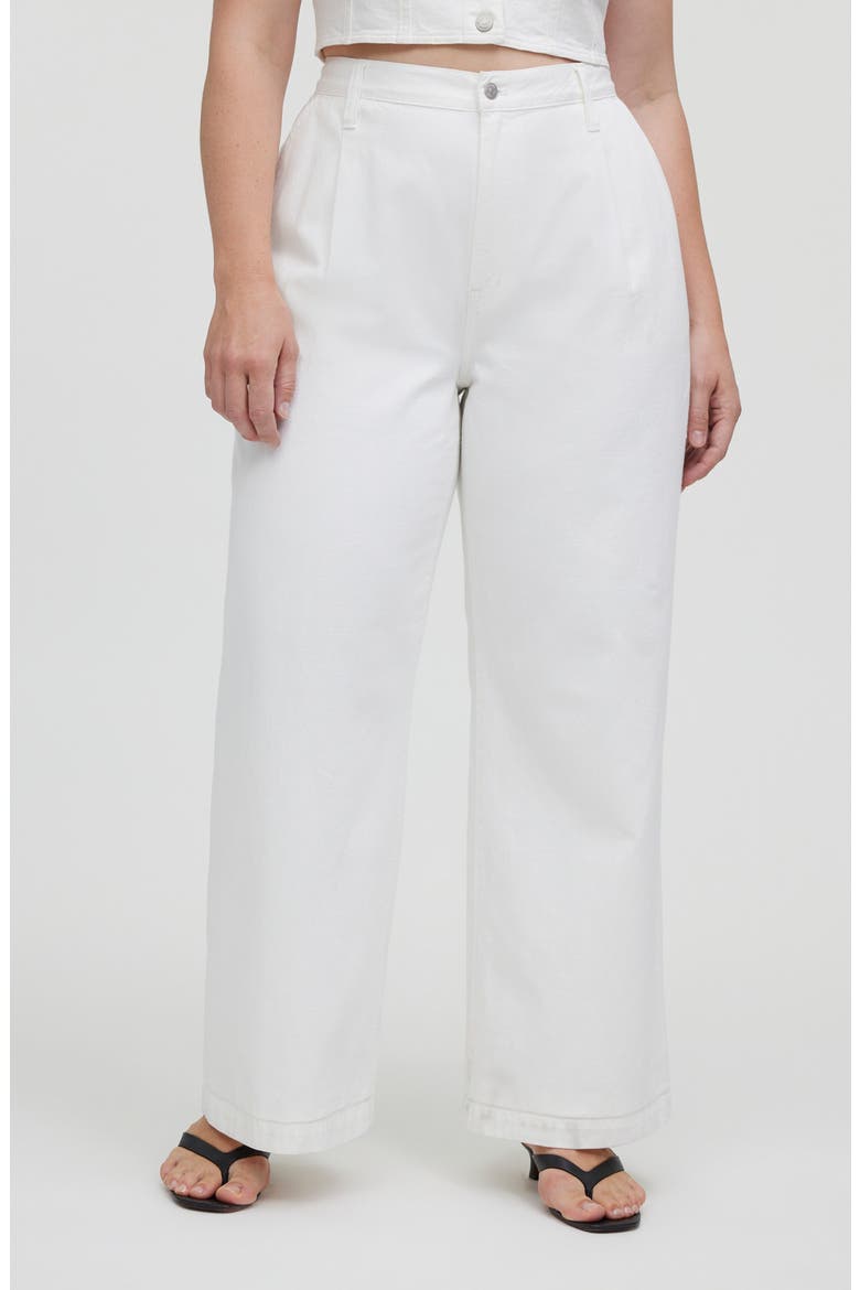 The Harlow High Waist Wide Leg Jeans, Alternate, color, TILE WHITE
