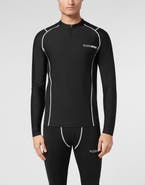 PLEIN SPORT Second Skin Dry-Fit T-Shirt Round Neck Ls Scratch Men