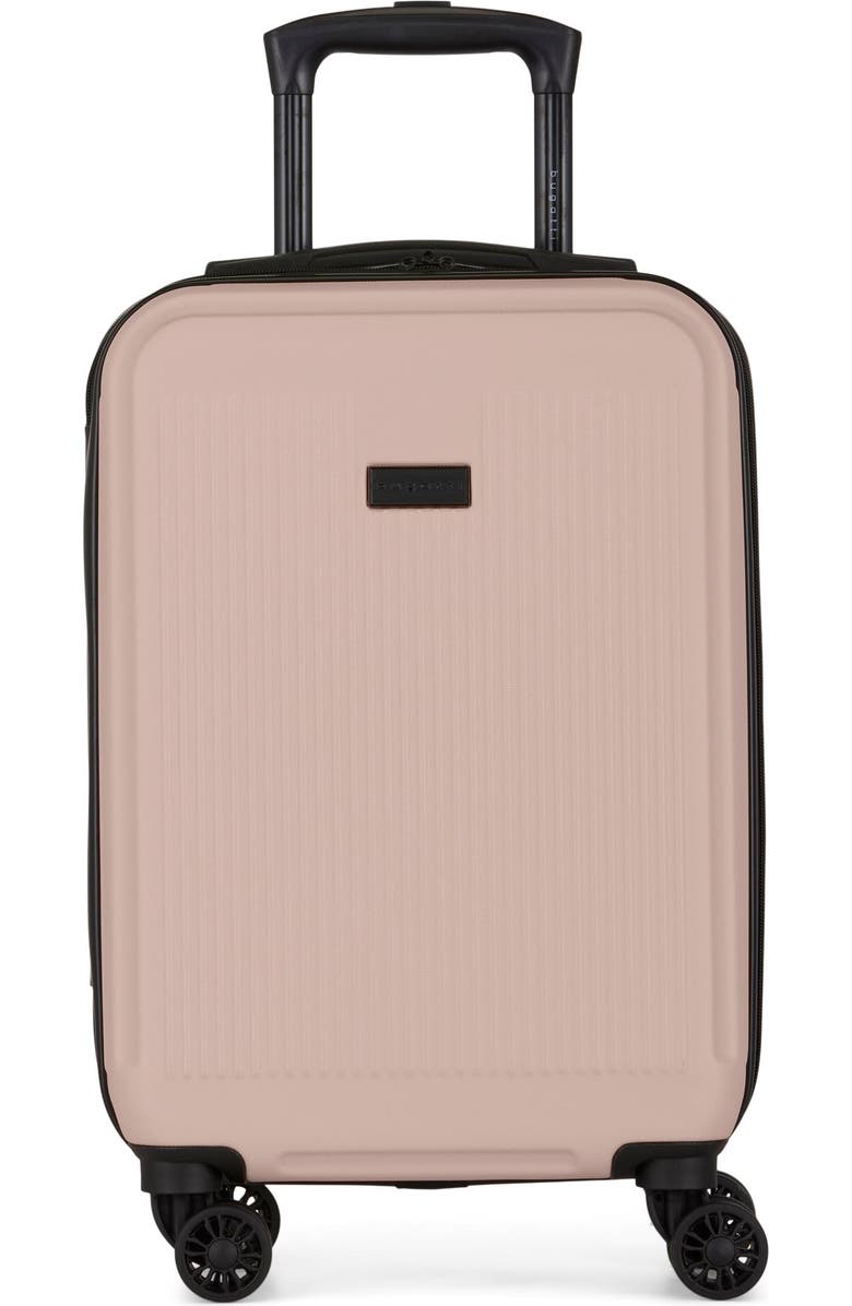 bugatti Singapore Hardside Carry-on Luggage with Double Wheels, Main, color, Blush