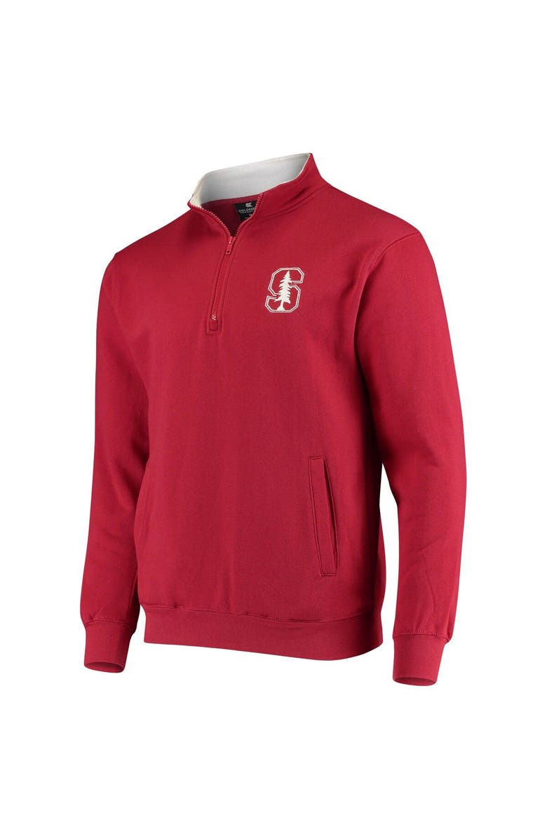 COLOSSEUM Men's Colosseum Cardinal Stanford Cardinal Tortugas Logo Quarter-Zip Jacket, Alternate, color, Cardinal