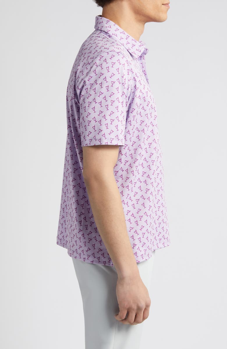 Johnston & Murphy XC4<sup>®</sup> Cocktail Print Performance Golf Polo, Alternate, color, 