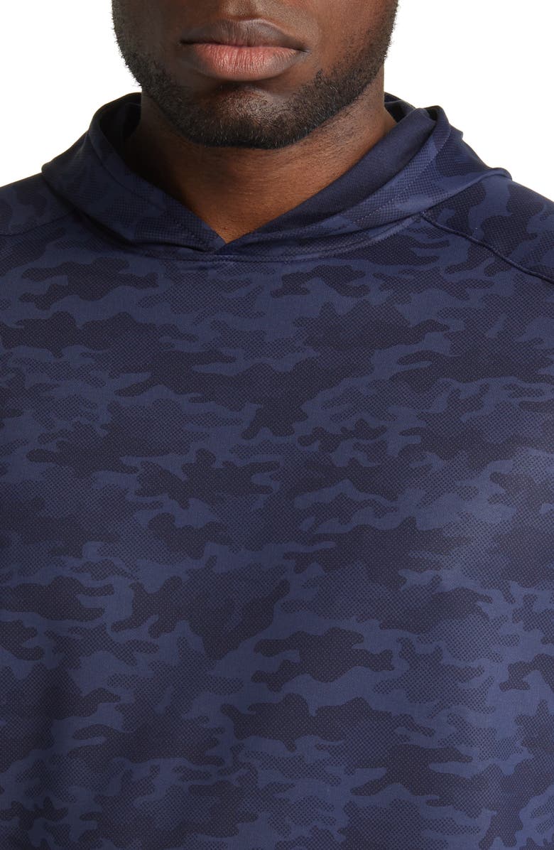 Peter Millar Pine Camo Performance Hoodie, Alternate, color,
