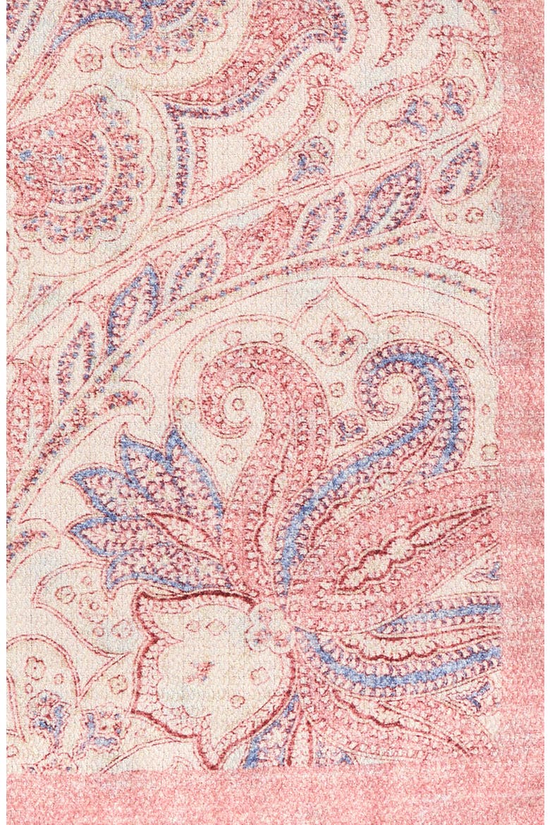 Paisley Silk Pocket Square, Alternate, color, PINK