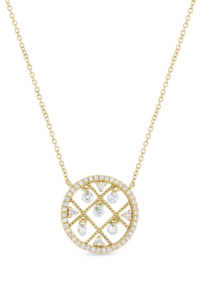 Audrey Diamond Pendant Necklace, Main, color, 18K YELLOW GOLD