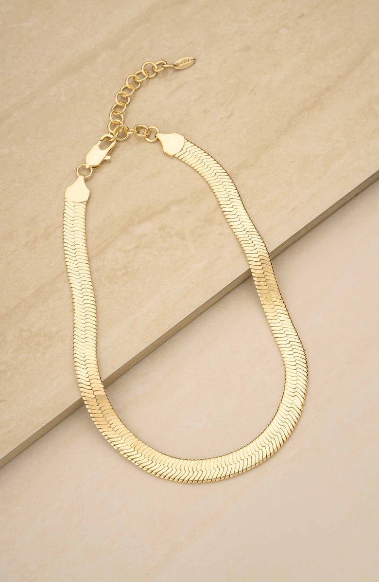 Ettika Snake Chain Necklace, Alternate, color, Gold