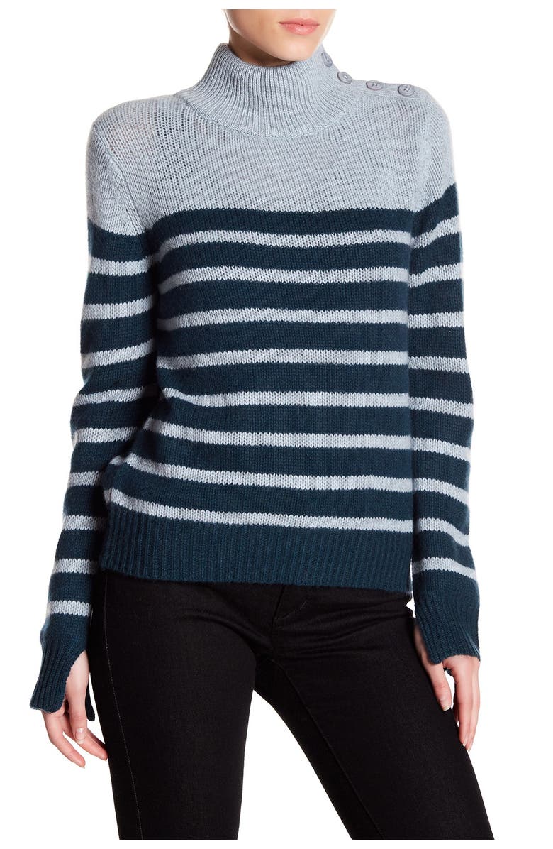 360 CASHMERE Lilith Mock Neck Cashmere Sweater, Main, color, 