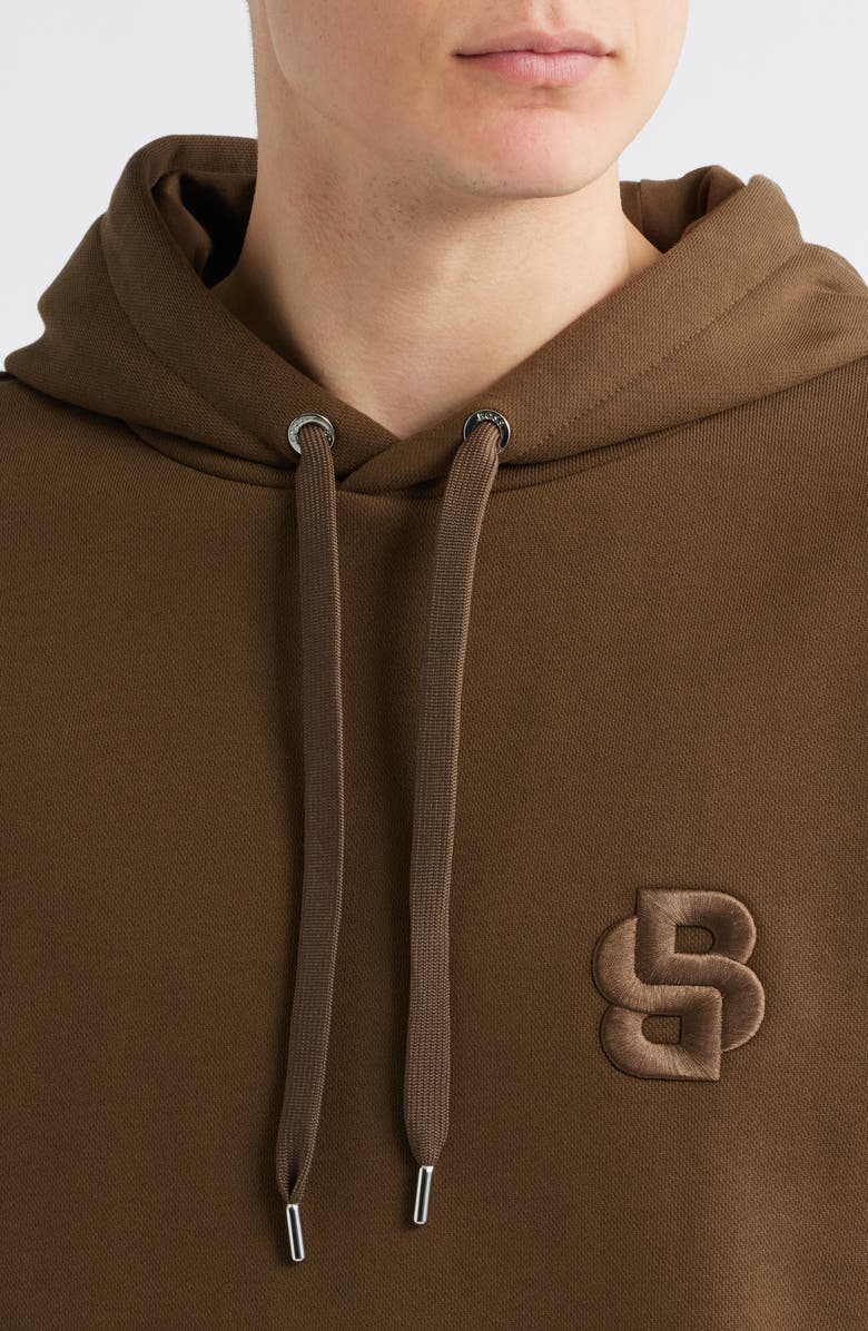 BOSS Sullivan Logo Embroidered Hoodie, Alternate, color, 