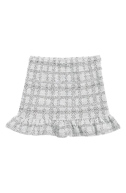Kids' Tweed Ruffle Skirt