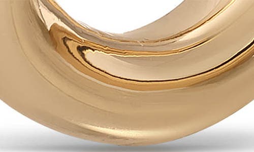 Ettika Curved Classic Hoop Earrings In Gold