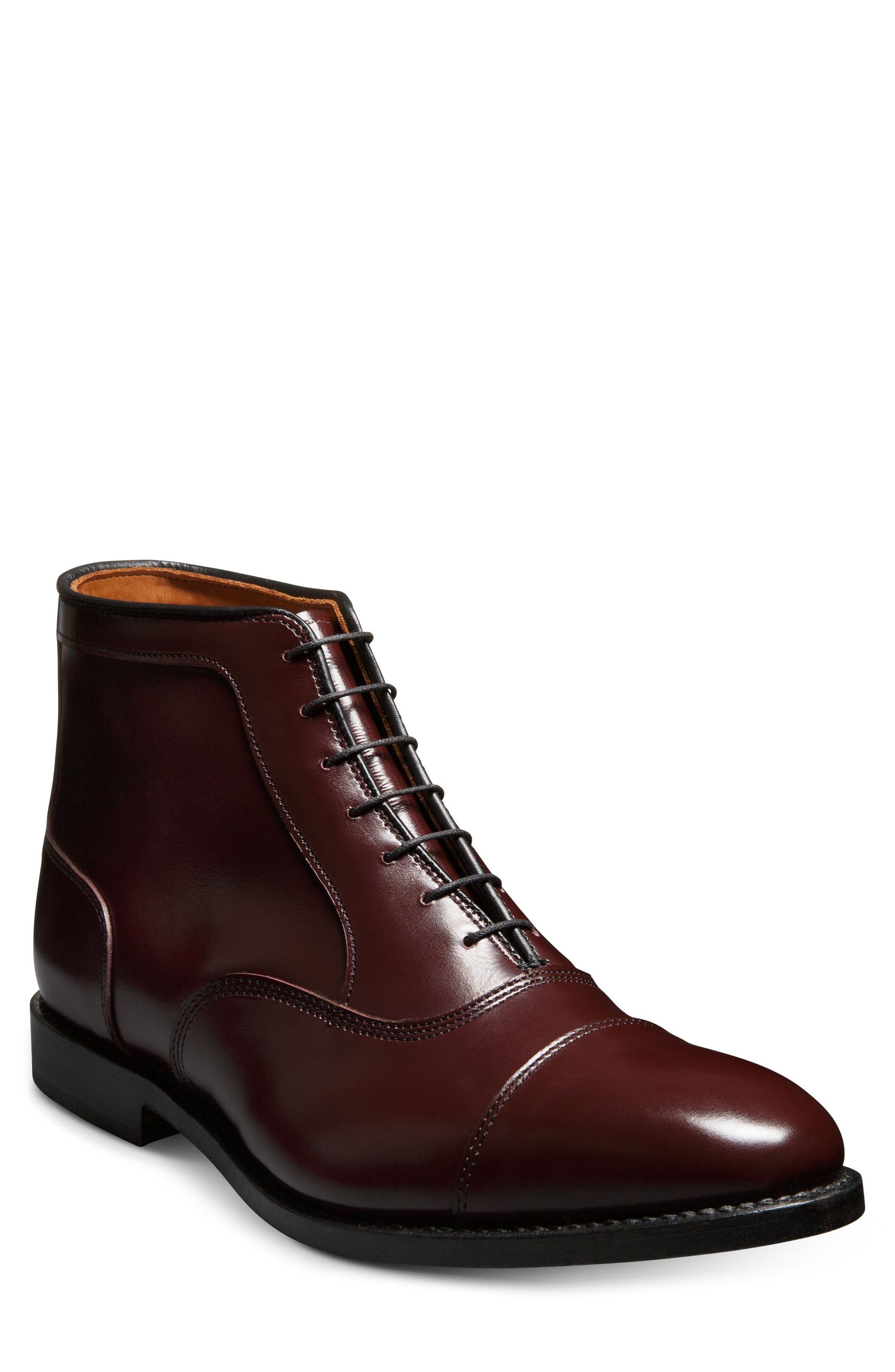 Park Cap Toe Boot, Main, color, BURGUNDY