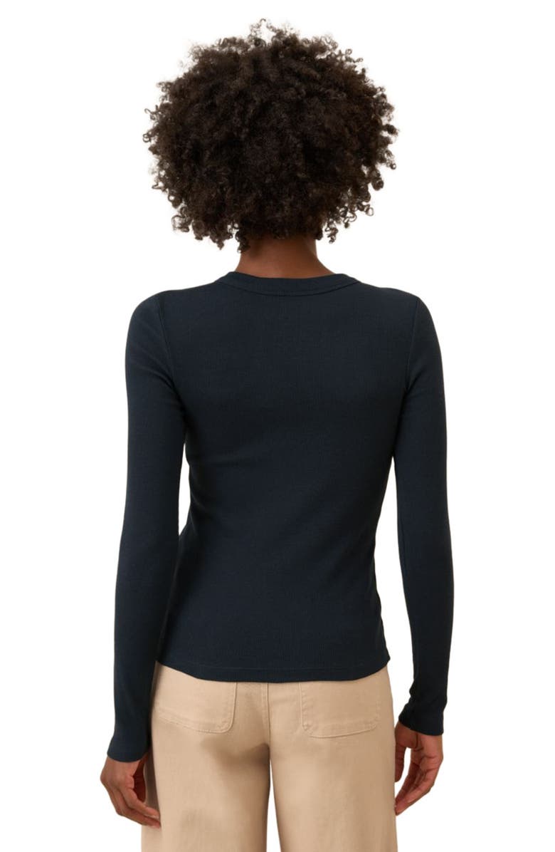 Pact Perfect Rib Long Sleeve Tee, Alternate, color, Midnight Blue