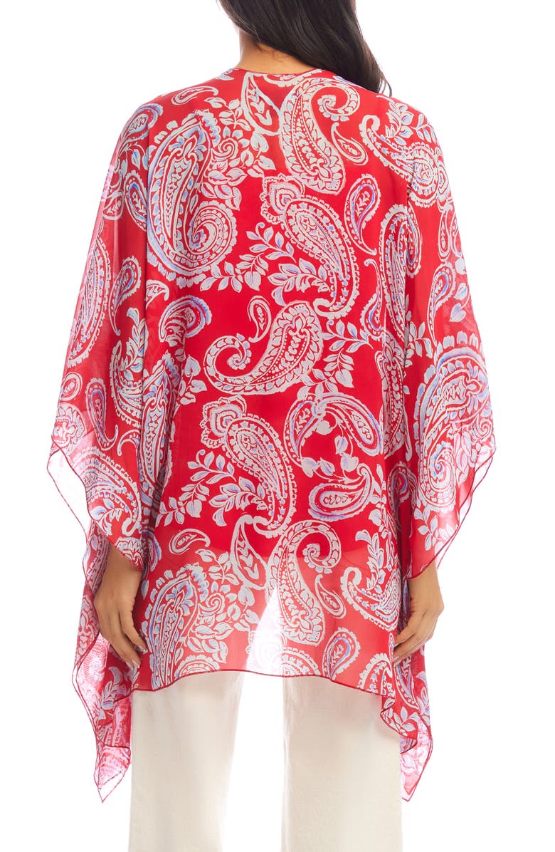 Karen Kane Open Front Jacket, Alternate, color, Paisley