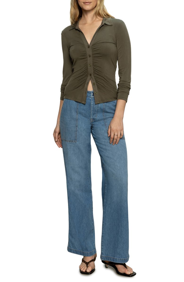 Sanctuary Wide Leg Jeans, Alternate, color,