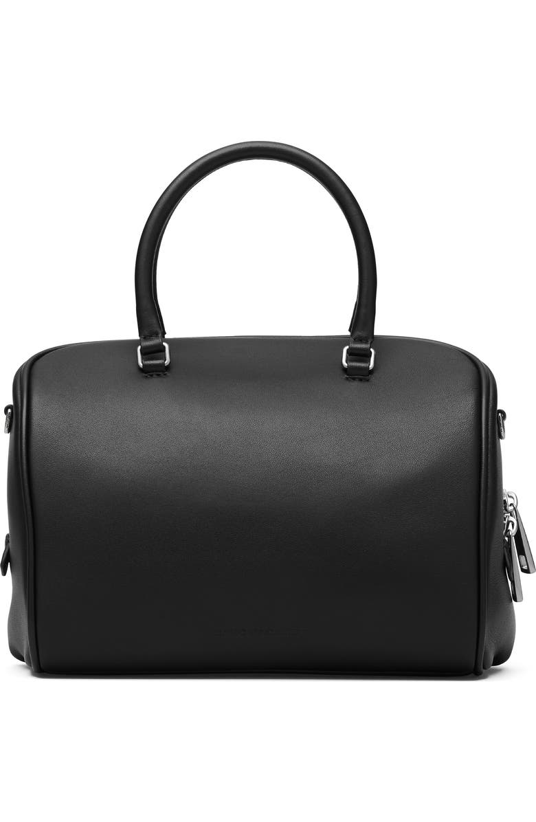 Marc Jacobs The Small Wave Leather Satchel, Alternate, color, Black