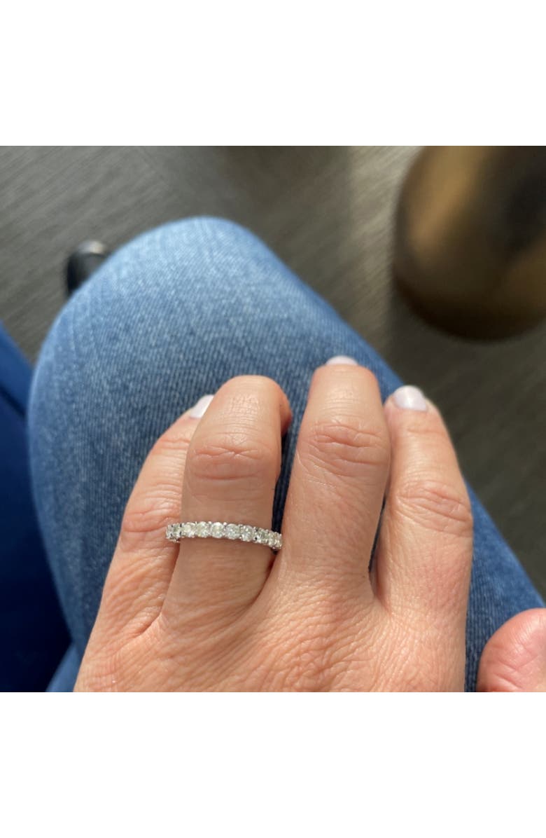 Bliss Diamond 1 1/2 cttw Diamond Eternity Ring U Prong 14k Gold Wedding Band, Alternate, color, 