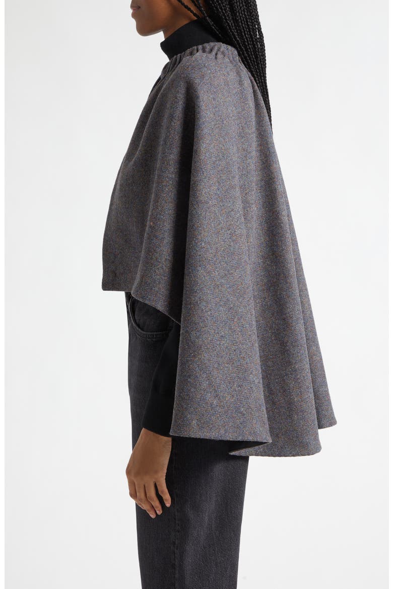 Winsome Wool Cape, Alternate, color, SLATE