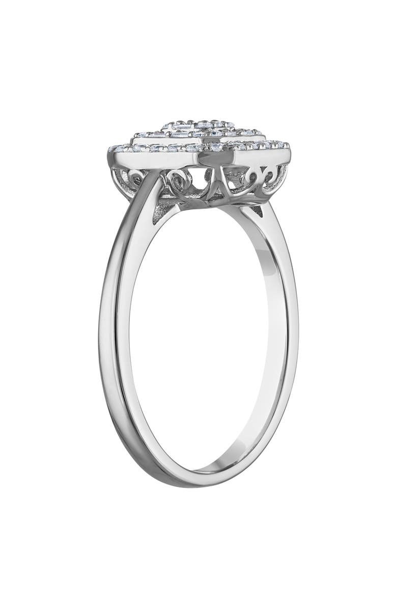FZN Sterling Silver Lab Grown Diamond Ring, Alternate, color, Silver
