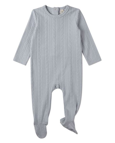 Baby and Toddler Cable Knit Footie