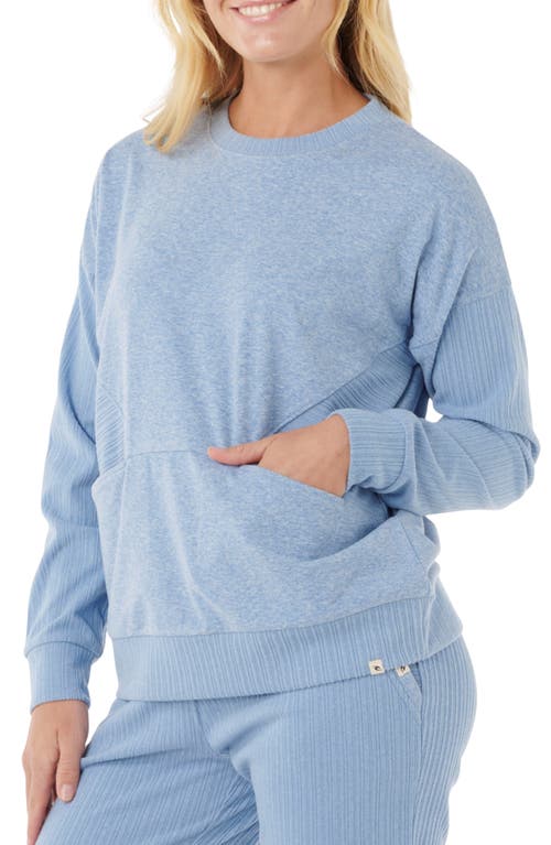 Rip Curl Cozy Fleece Sweatshirt In Blue