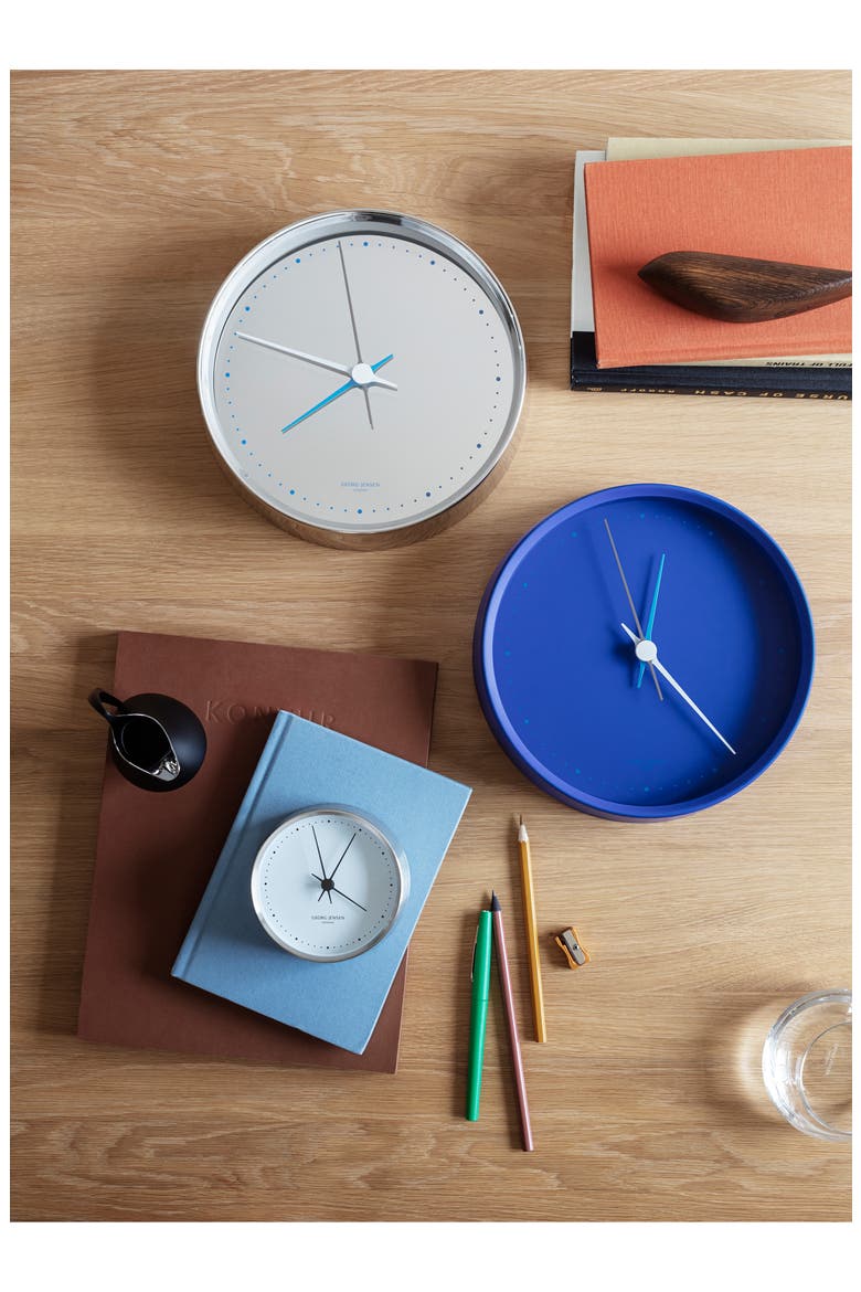 Koppel Wall Clock, Alternate, color, STAINLESS STEEL