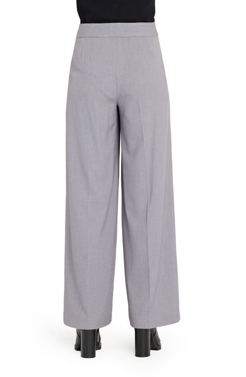 Tahari Asl Wide Leg Pants In Gray