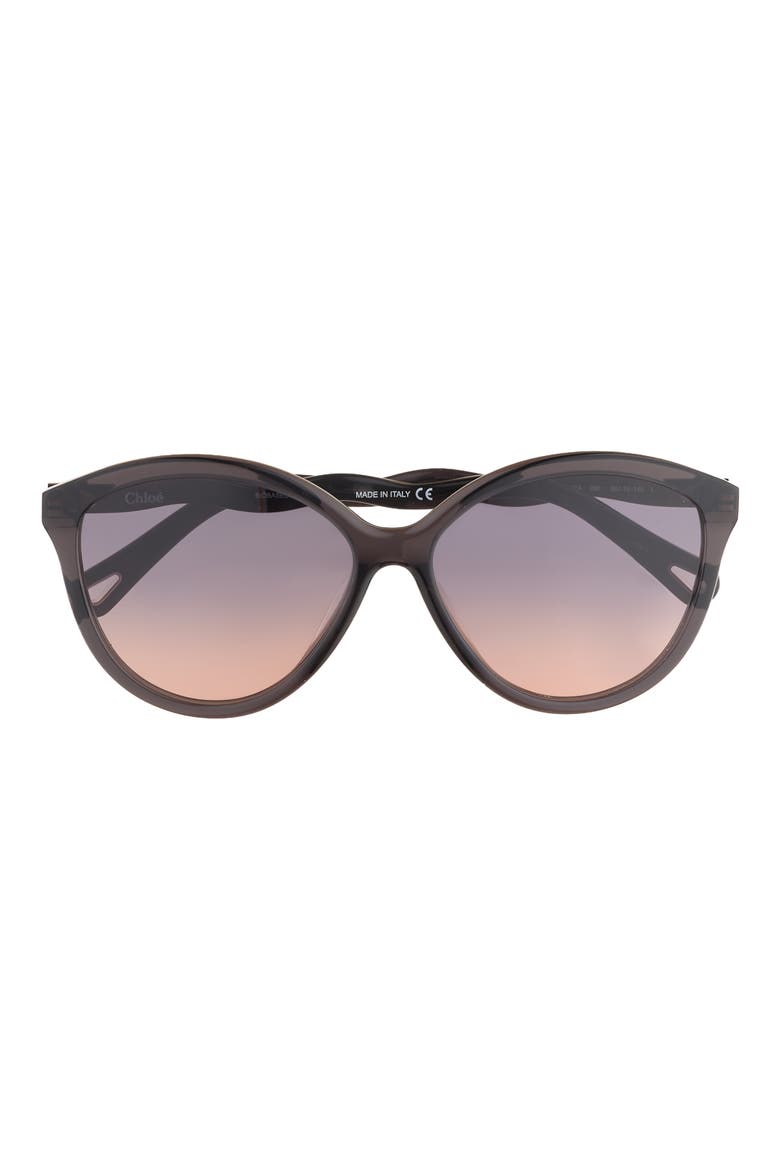 58mm Gradient Panthos Sunglasses, Main, color, GREY