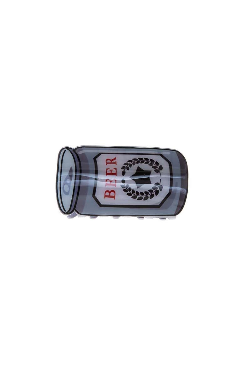 Classic Beer Can Claw Clip, Main, color, Grey