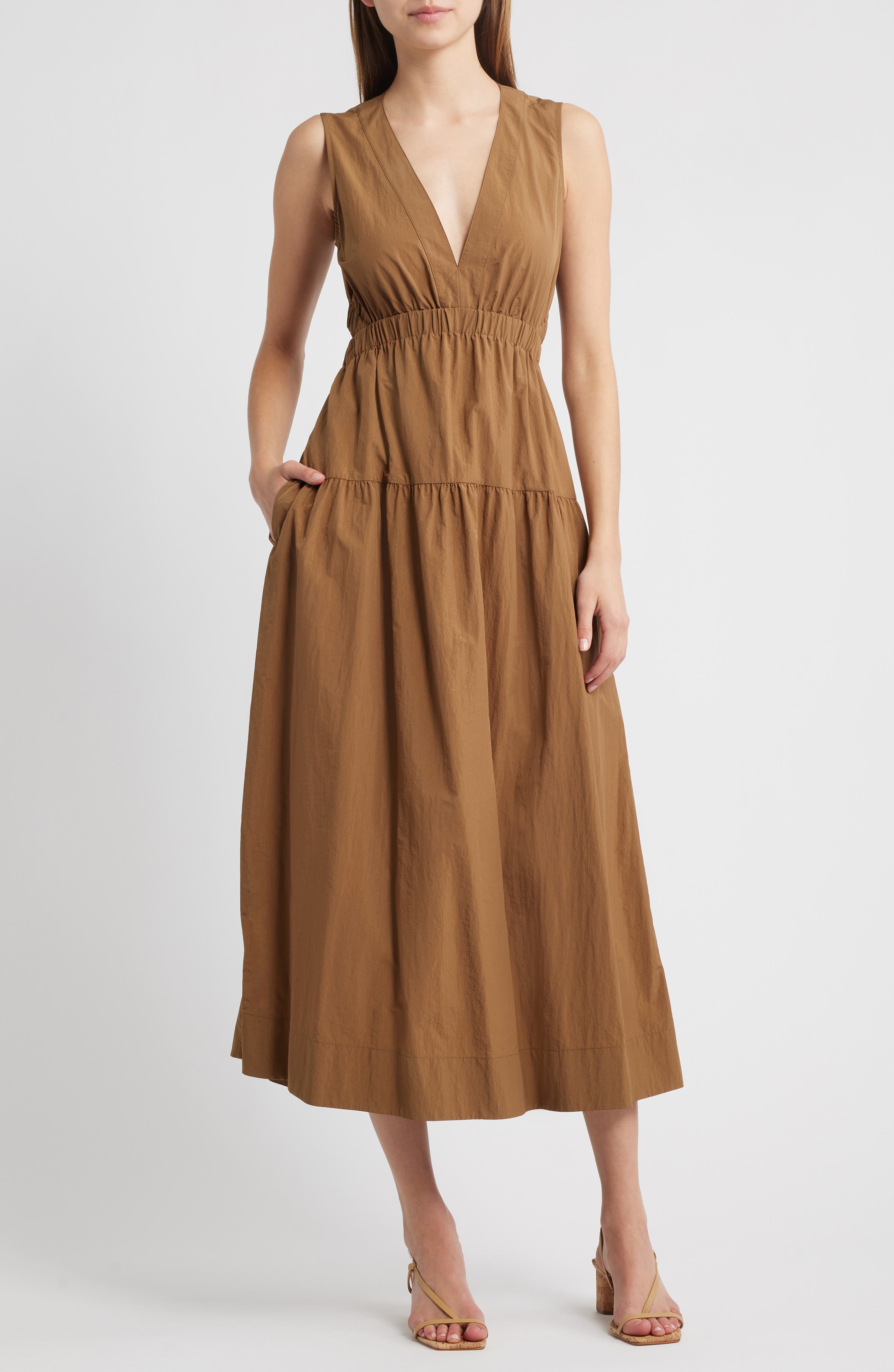 Genevieve Cutout Tiered Sundress