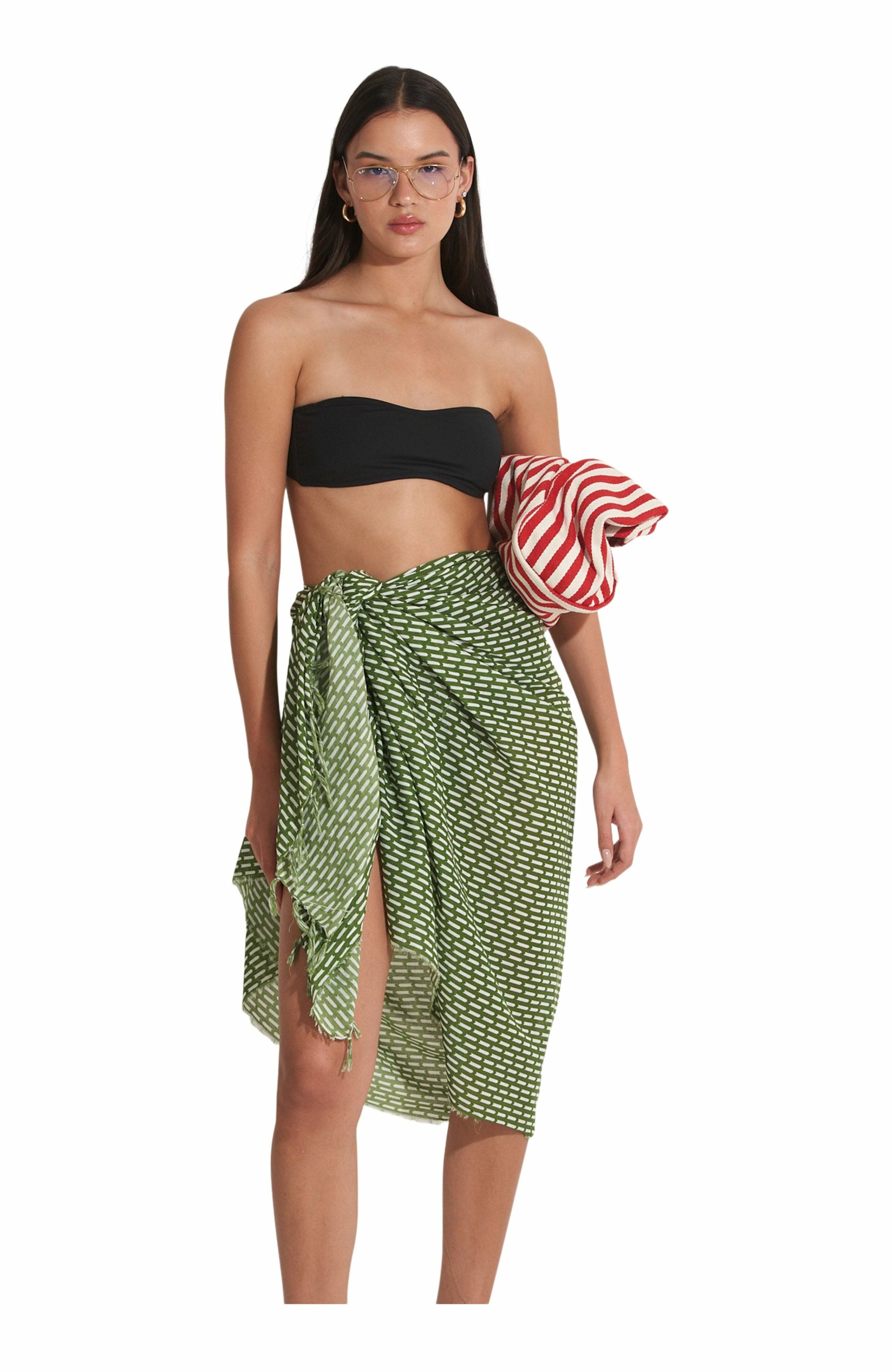 Tetris Swim Cover Up Sarong