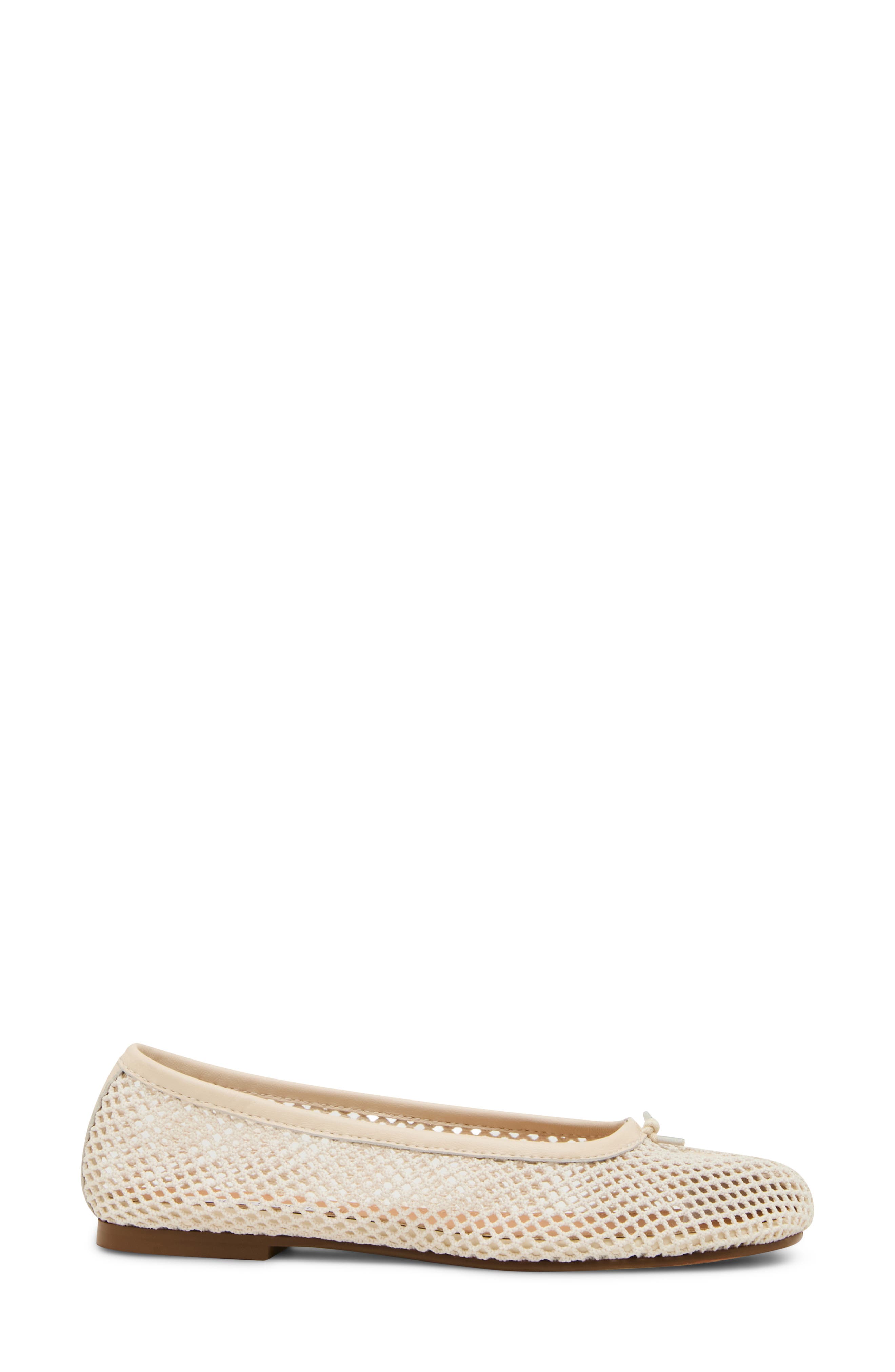 Calico Split Toe Ballet Flat, Alternate, color, BONE