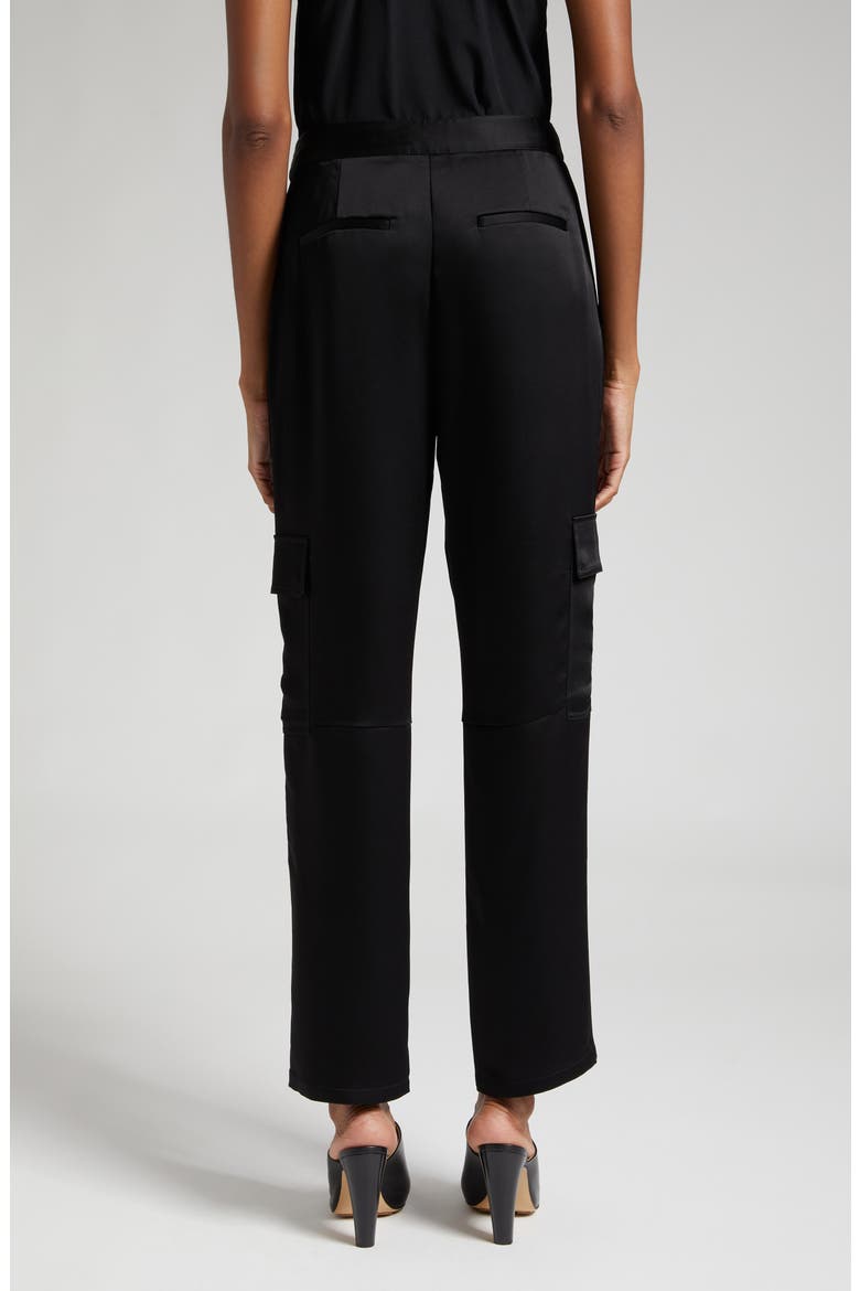 Carolina Belted Cargo Pants, Alternate, color, BLACK