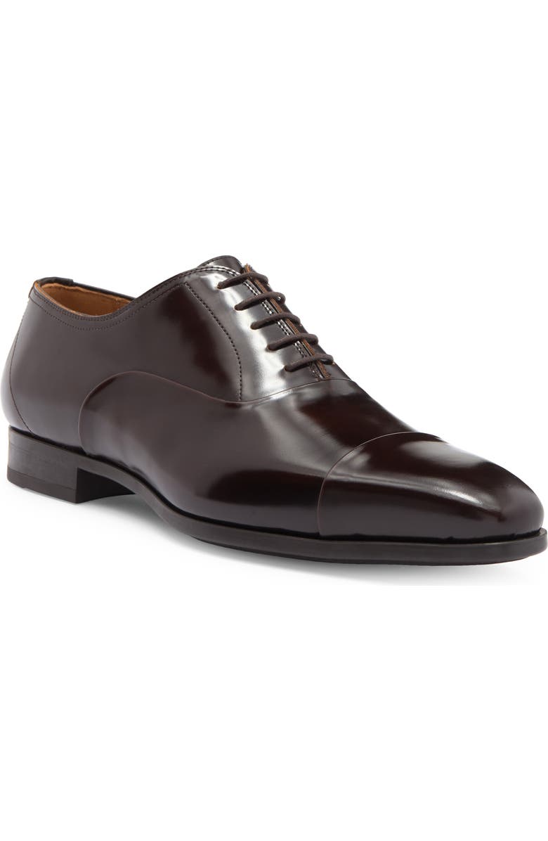 Magnanni Cap Toe Oxford, Main, color, Cognac