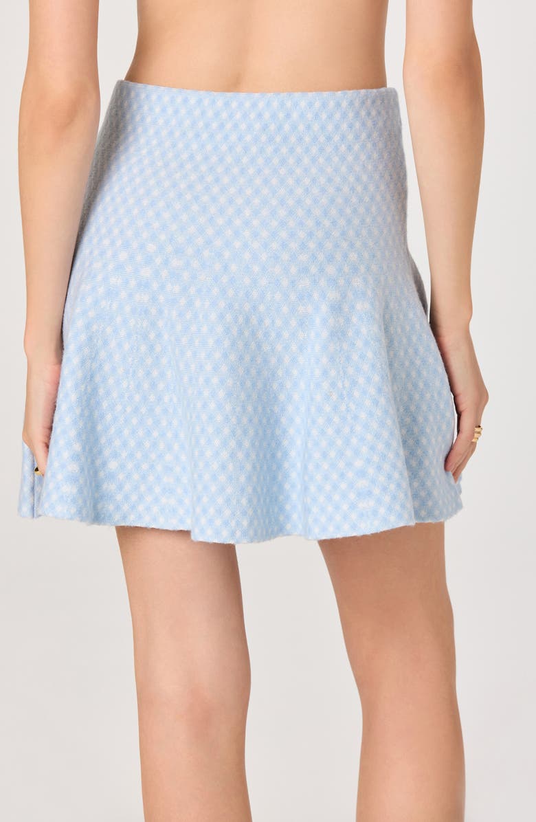 ASTR the Label Malvie Plaid Sweater Skirt, Alternate, color, Blue Plaid