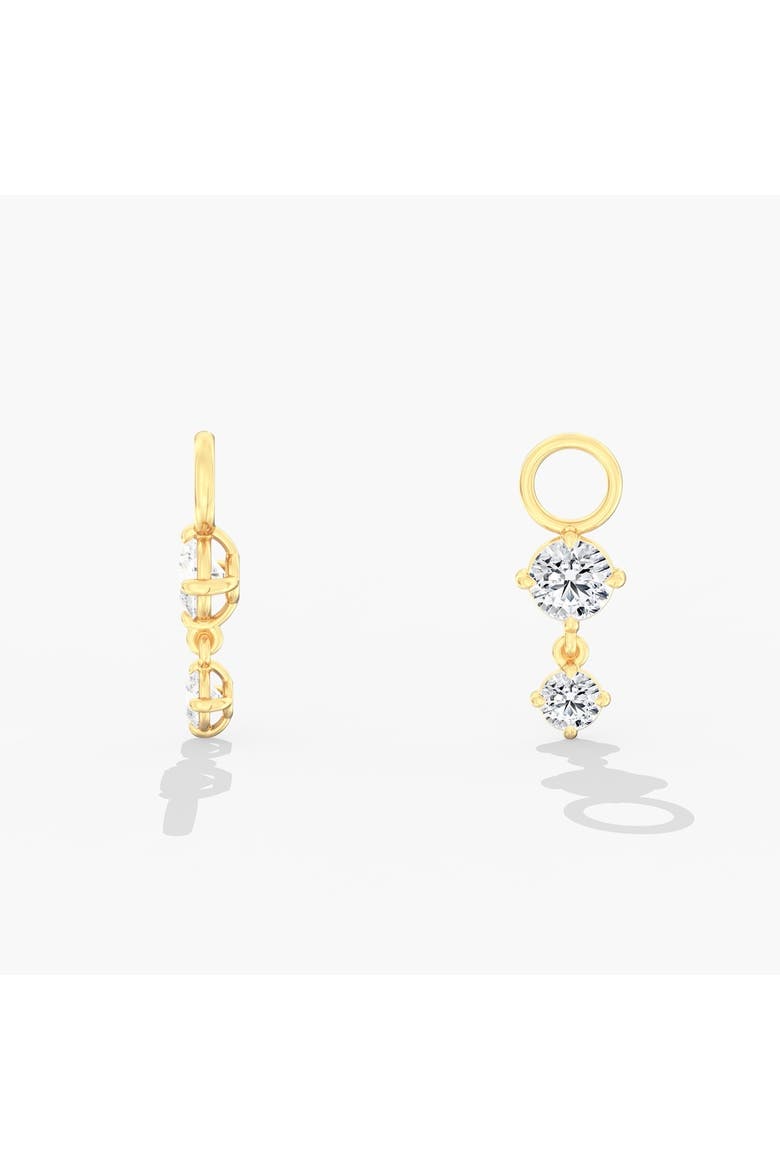 Starlight Lab Diamond Earring Charm in 14K Gold, Alternate, color, Yellow Gold