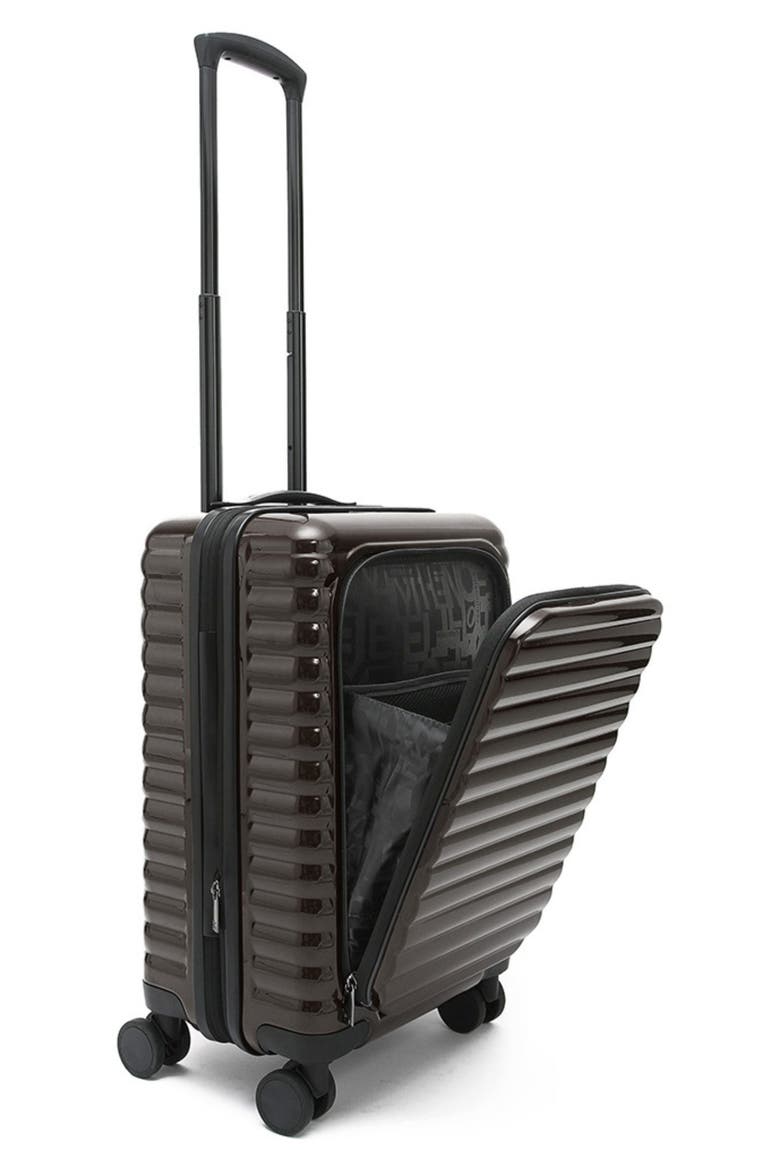 Accomplice 21-Inch Hardside Carry-On Spinner Suitcase, Alternate, color, GLOSSY CHOCOLATE