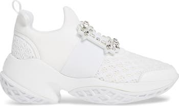 Viv Crystal Buckle Slip-On Sneaker