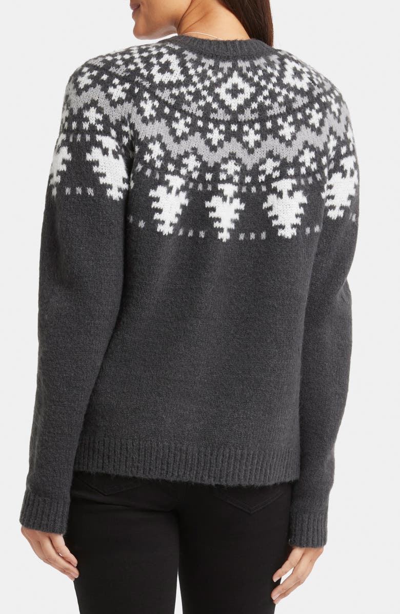 NYDJ Winter Fair Isle Cardigan, Alternate, color, 