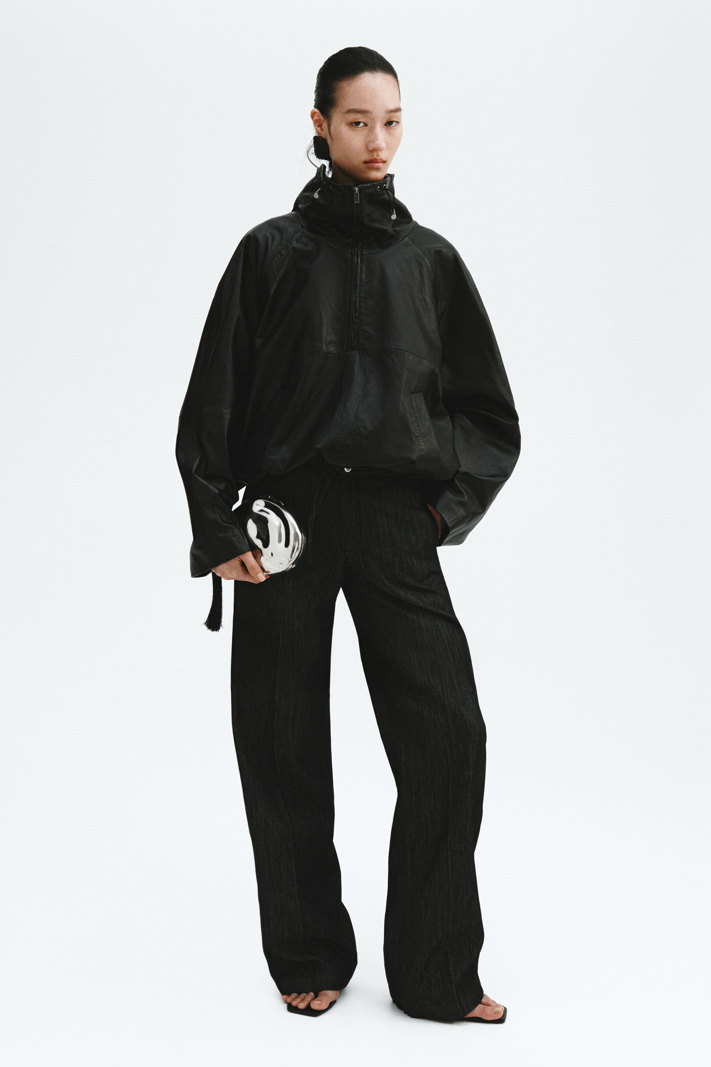 Denim Drawstring Trousers - image 2