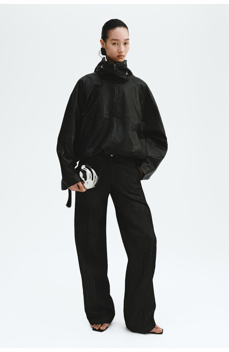 H&M Denim Drawstring Trousers, Alternate, color, Washed Black